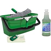 UNGER Window Cleaning Kit 6-Piece: Squeegee, Bucket, Cleaner, WNK15 | WNK15; includes 14-in. ErgoTec squeegee, 3-gallon bucket, 1L glass cleaner, safety scraper &amp; cloth