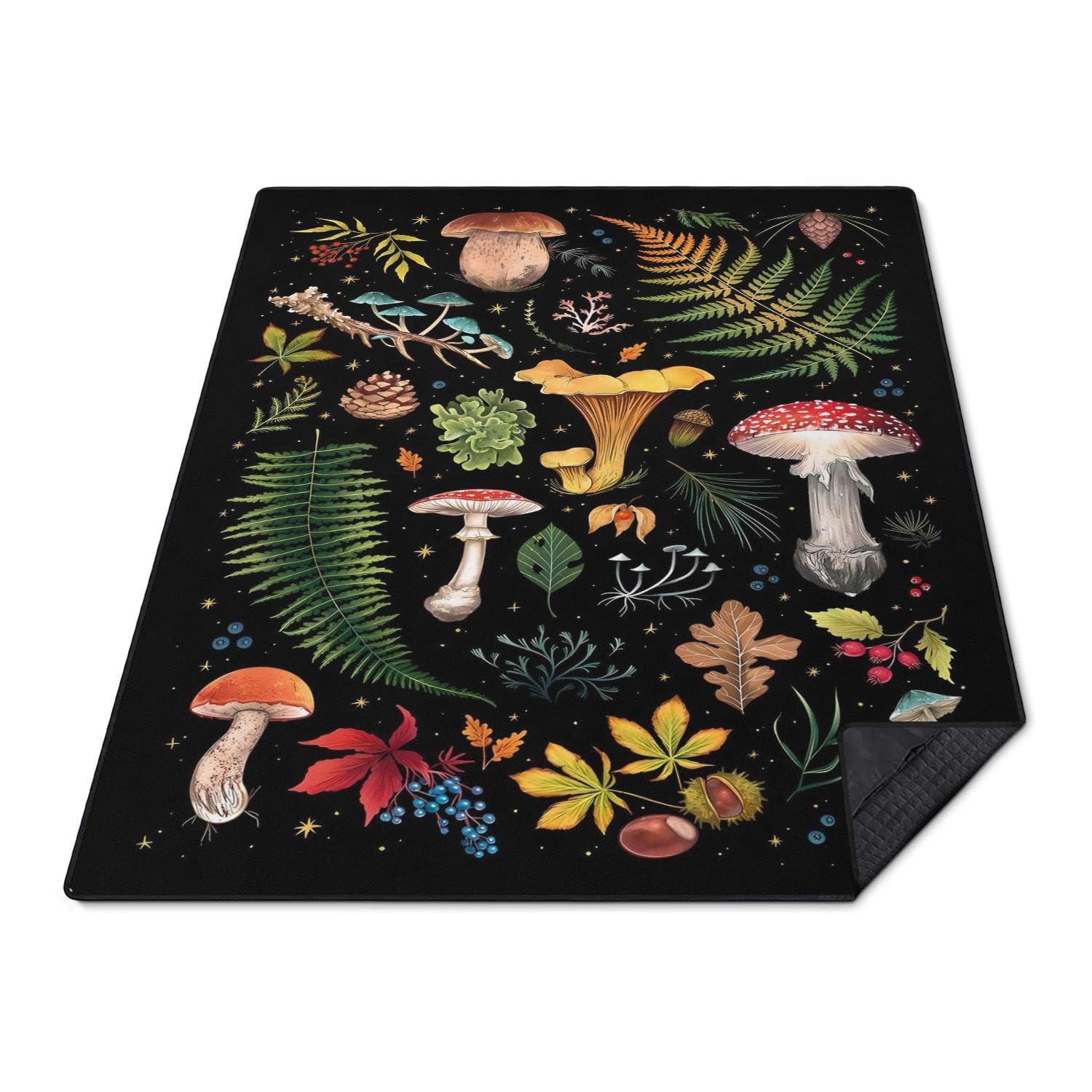 Photo 1 of awufncksn Mushroom Picnic Blankets Waterproof Foldable, 80?X80?Thick Three Layer Picnic Mat Outdoor Blanket for Grass, Large Beach Blanket Sandproof Picnic Accessories for Camping Party Park Patio