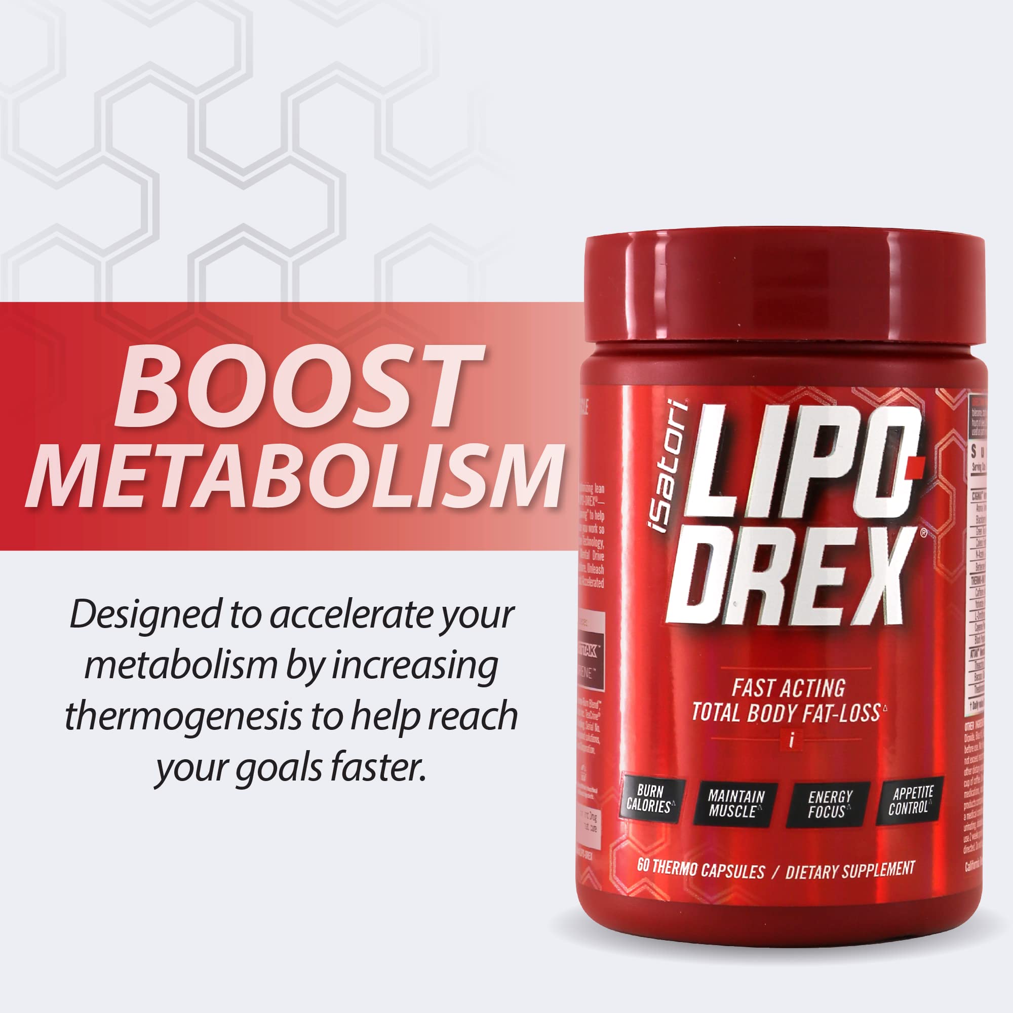 iSatori Lipo-Drex Fat Loss Thermogenic Formula-Fast Acting Weight Loss-Appetite Suppressant (60 Capsules) Ultra CLA + Omega (90 Softgels)