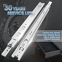 SHUHANG 1 Pair Full Extension Drawer Slides 8 10 12
