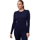 DANISH ENDURANCE Merino Wool Long Sleeve for Women, Thermal Vests for Women, Base Layer Underwear Tops, Winter Thermals