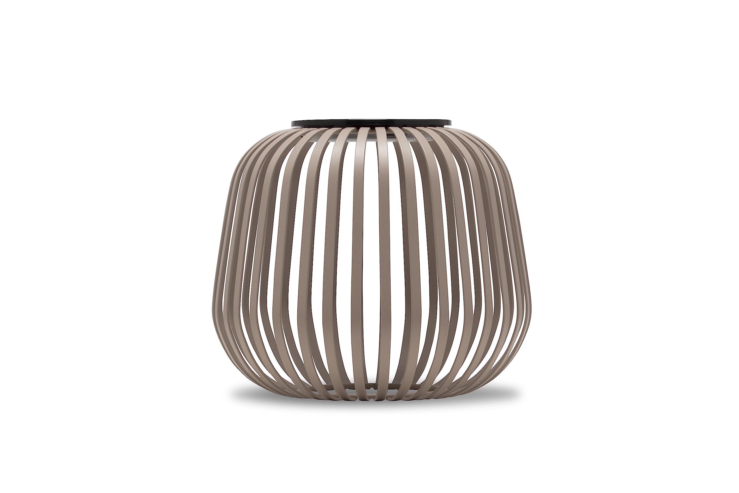 LUUK LIFESTYLE Wireless Solar lamp, Modern Design and dimmable LED Garden Light with Shadow Effects, Minimalist Decoration, Indoor and Outdoor, Splash Proof IP44, Housewarming Gift, 20cm, Nomad Brown