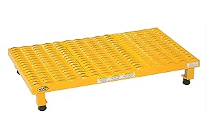 Vestil AHW-L-1936 Steel Adjustable Work-Mate Stands 35-1/4 in. x 19-9/16 in. x 6-3/4 in. 500 Lb. Capacity Yellow