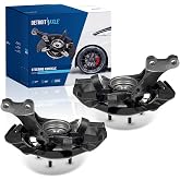 Detroit Axle - Front 2pc Steering Knuckles for 2007-2011 Toyota Camry | 2007-2012 Lexus ES350, 2 Steering Knuckles &amp; Wheel Bearing Hubs Replacement 2008 2009 2010