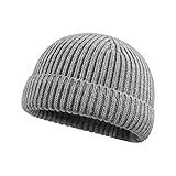 Croogo Stylish Cuffed Skull Cap Men's Warm Winter