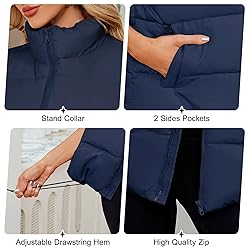 Century Star Nay Blue Puffer Vest for Women's