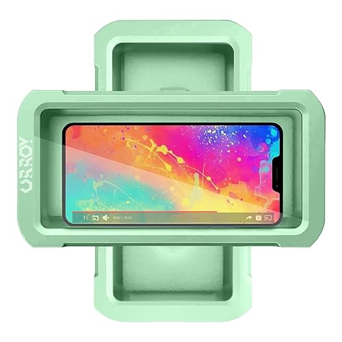URROY Shower Phone Holder Waterproof, 360° Rotation Shower Phone