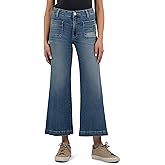 KUT from the Kloth Meg Mid-Rise Fab Ab Wide Leg in Movement