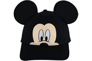 JERRY LEIGH Disney Youth Mickey Peeking Ear Hat, Black