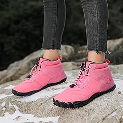Dinint Barefoot Shoes Men Women Wide Toe Box Winter