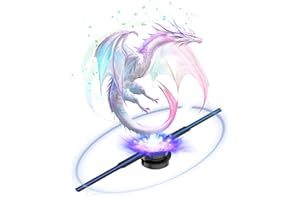 MAGIKERATION 3D Hologram Fan, 18 Inch 3D Holographic Fan 2000*704PX Resolution 352pcs HD LED Beads with Remote/Bluetooth/WIFI, Holographic Video Advertising Projector for Business,Halloween,Party,Bar (45CM, 8G)