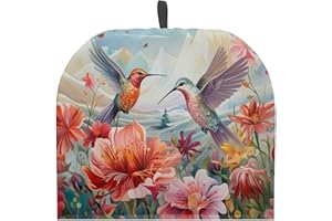 ZUXONGSY Hummingbird Tea Cozy for Teapot Insulated Rose Hibiscus Tea Pot Cover Home Kitchen Decorative Tea Cosy for Teapot Dust Protector for Women
