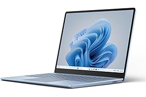 Microsoft Surface Laptop Go 3 (2023) - 12.4" Touchscreen, Thin & Lightweight, Intel Core i5, 8GB RAM, 256GB SSD SSD, with Windows 11, Ice Blue Color Copilot