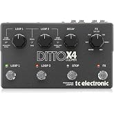 TC Electronic DITTO X4 LOOPER Simple and Intuitive Dual-Track Guitar Looper Pedal with Powerful Loop Effects