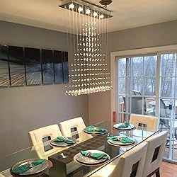 Contemporary Modern Crystal Rain Drop Chandelier
