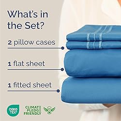 Cal King Size 4 Piece Sheet Set - Comfy Breathable
