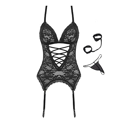 how to use lubricant with condom Ann Summers 'Entice Me' crotchless teddy bodysuit in black main image 1
