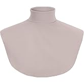 Cutecrop Turtleneck Dickey Extra Large Fake Collar Detachable Dickey Collar Half Mock Turtleneck for Men Women