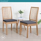 Granbest Waterproof Chair Seat Covers Set of 4 Grey High Stretch view 2