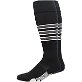 MadSportsStuff Dugout Striped Baseball Socks | Youth & Adult Over the Calf | Made in the USA