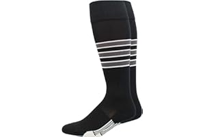 MadSportsStuff Dugout Striped Baseball Socks Softball Youth and Adult for Boys Girls Men Women Over the Calf Length
