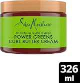 SheaMoisture Moringa Avocado Power Greens Curl Cream 326ml Curly Coily Hair view 2