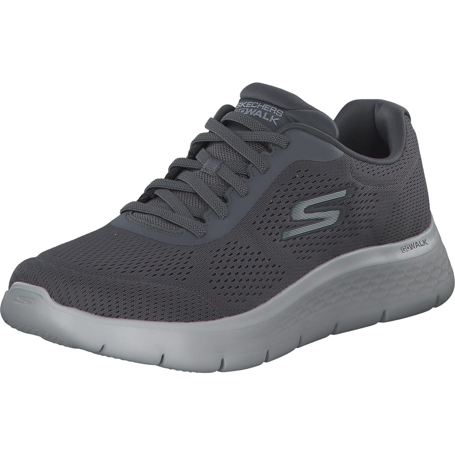 Skechers Men's Go Walk Flex-Remark Sneaker, Gray/Charcoal, 16 Wide Image Skechers Men's Go Walk Flex-Remark Sneaker, Gray/Charcoal, 16 Wide Image