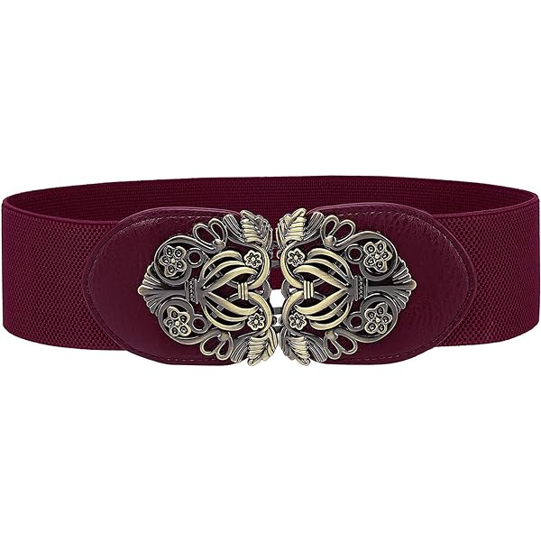 Allegra K Ladies Metal Symmetric Flower Interlock Buckle