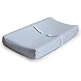 mushie Extra Soft Muslin Fitted Changing Pad Cover (Baby Blue)
