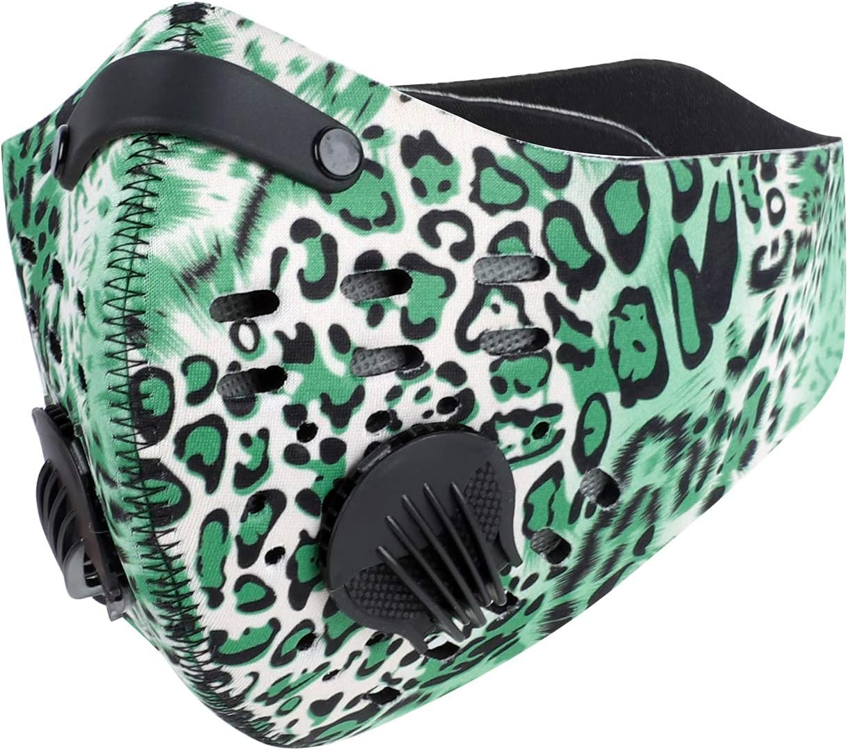 LuTuo Anti Pollution Sports Mask, Half Face Mask, Activated Carbon Air Filters, Air-soft Mask, Breathable, Adjustable Strap and Nose Clip, Maximum Pollution Filtration for Outdoor Sports