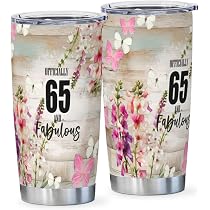 65th Birthday Gift For Women - 1959 Themed Insulated Stainless Steel Tumbler For Mom, Grandma (20oz) - View #5