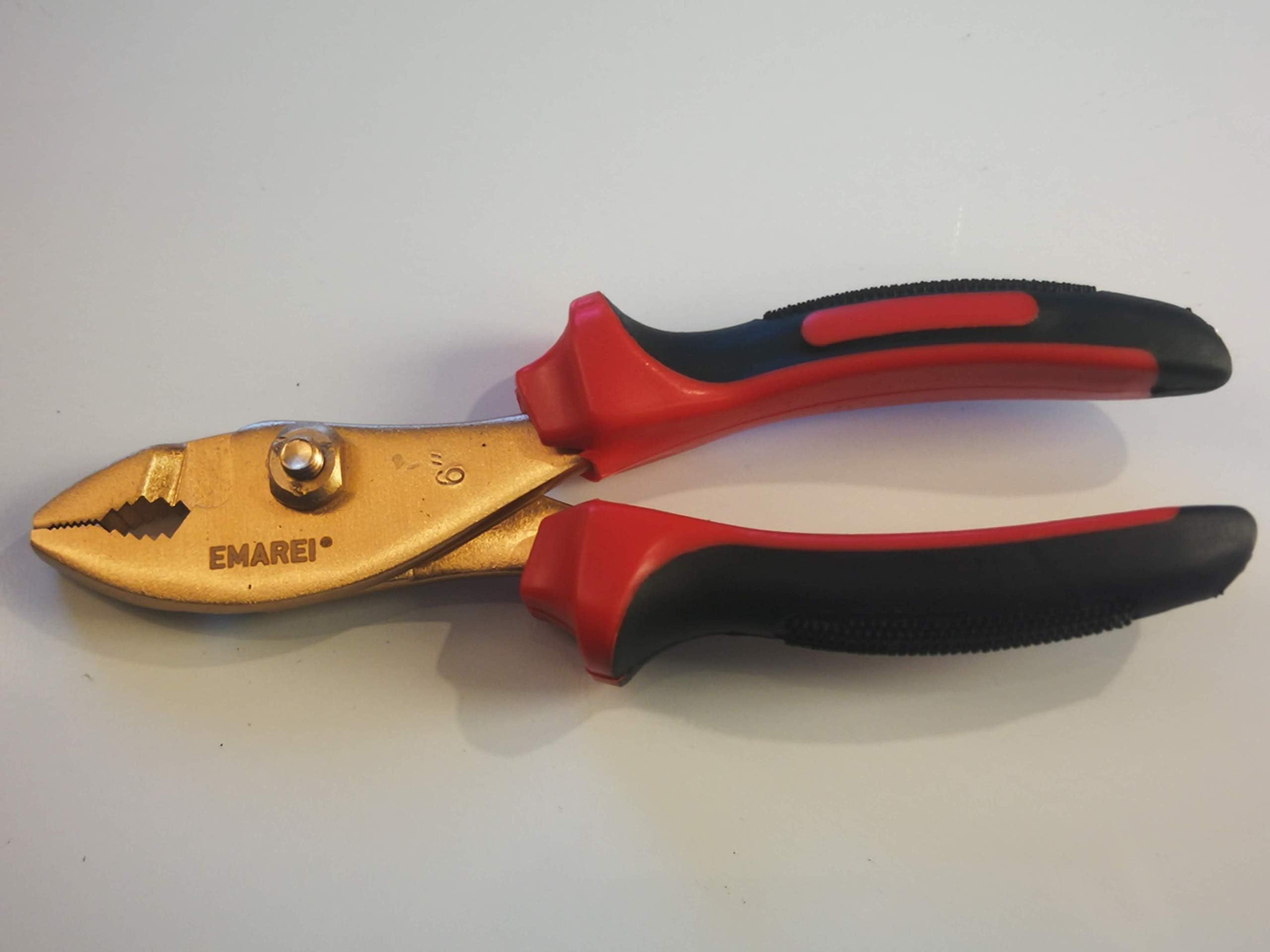 Emarei Non-Sparking Pliers, Adjustable, L = 150mm, Spark-Free Tool, Non-Sparking Tools, Material Beryllium Copper