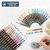 colpart 12 Colors Acrylic Paint Markers Nail Art Pens Water-Based Quick-Drying view 5
