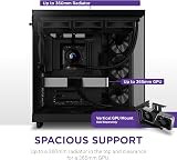 NZXT H6 Flow Compact Mid-Tower PC Case Panoramic Glass Black CC-H61FB-01 view 8