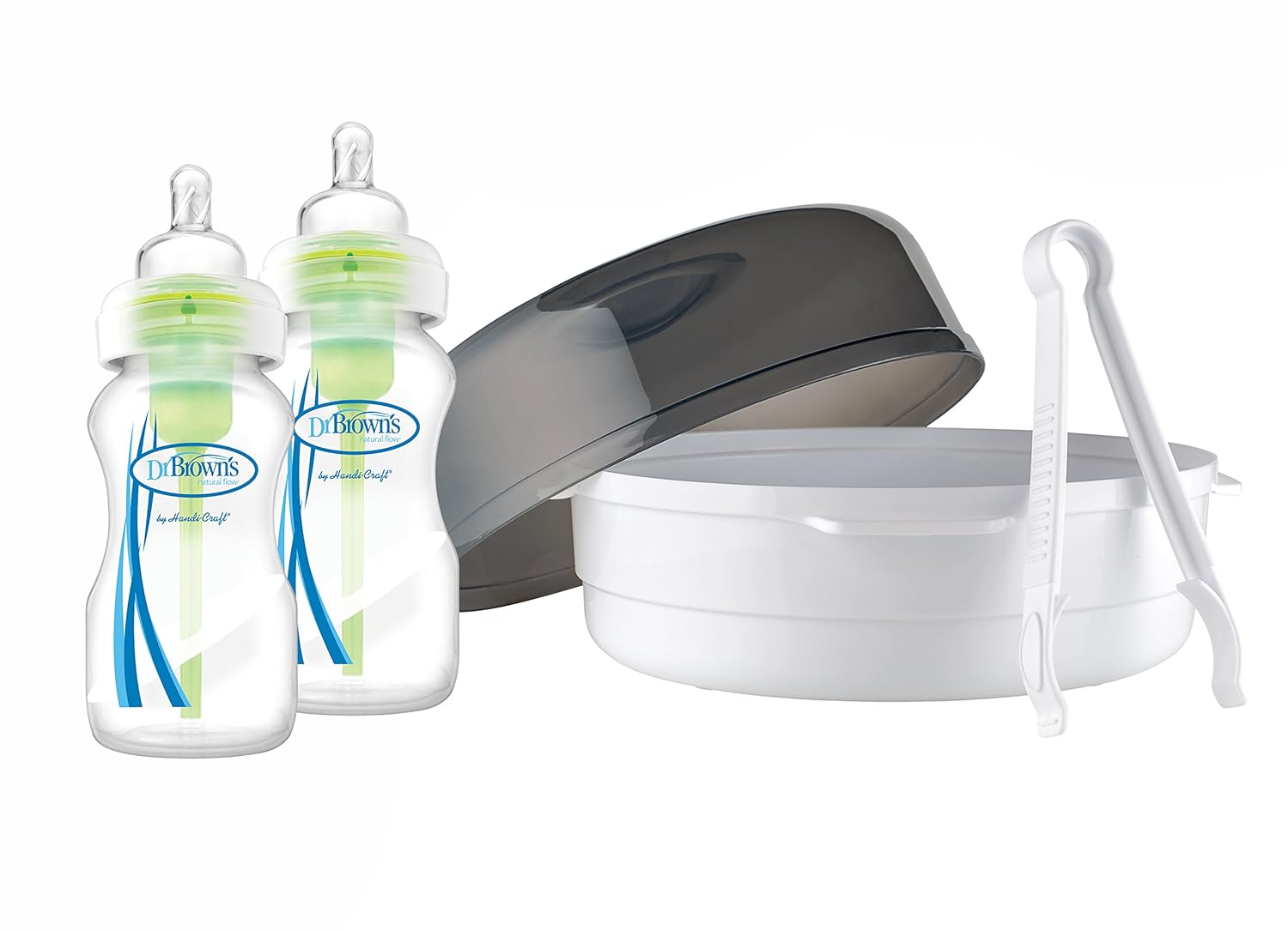 Dr Brown's Options Microwave Steriliser Wide Neck Bottles (270 ml, Pack