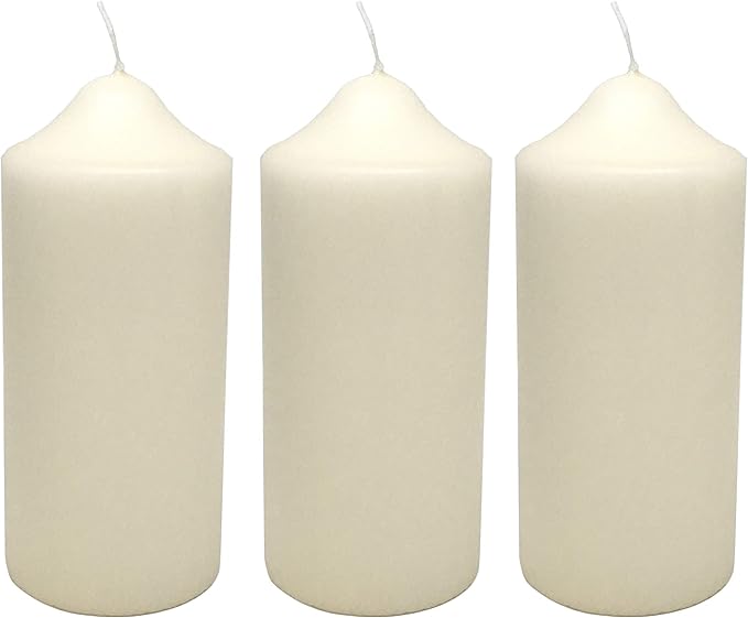 Winsome 100 Hours Church Candle Non Drip Unscented Wedding Large Pillar