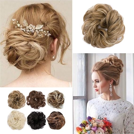 Sexybaby Synthetic Hair Bun Extension Colorful Elegant Chignon
