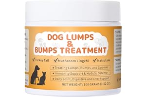 DIYTOOLSMAN Lumps and Bumps Dog Supplement, Lipoma Treatment for Dogs -Mushroom Powder for Dogs Support Digestive & Immune System, Improved Mobility, 3.52 oz