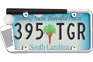 Cruiser Accessories 19509 Golf Club License Plate Frame, Chrome/Painted, Standard