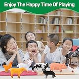 Maxmoc 12pcs Farm Animals Mini Animal Toys for 3 4 5 6 7 Years Old view 5