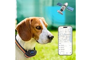 YHPOYLP GPS Wireless Dog Fence, Electric Pet Containment System for Outdoor, Range 32-3248ft, Anti-Lost Function, Rechargeable, Harmless and Suitable for All Dogs