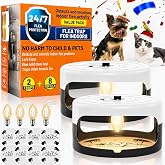 2 Pack Flea Traps for Inside Your Home, Indoor Flea Traps with 8 Sticky Pads, Flea Monitoring Trap for Home, Sticky Insect Catcher for Fleas, Moths &amp; Gnats