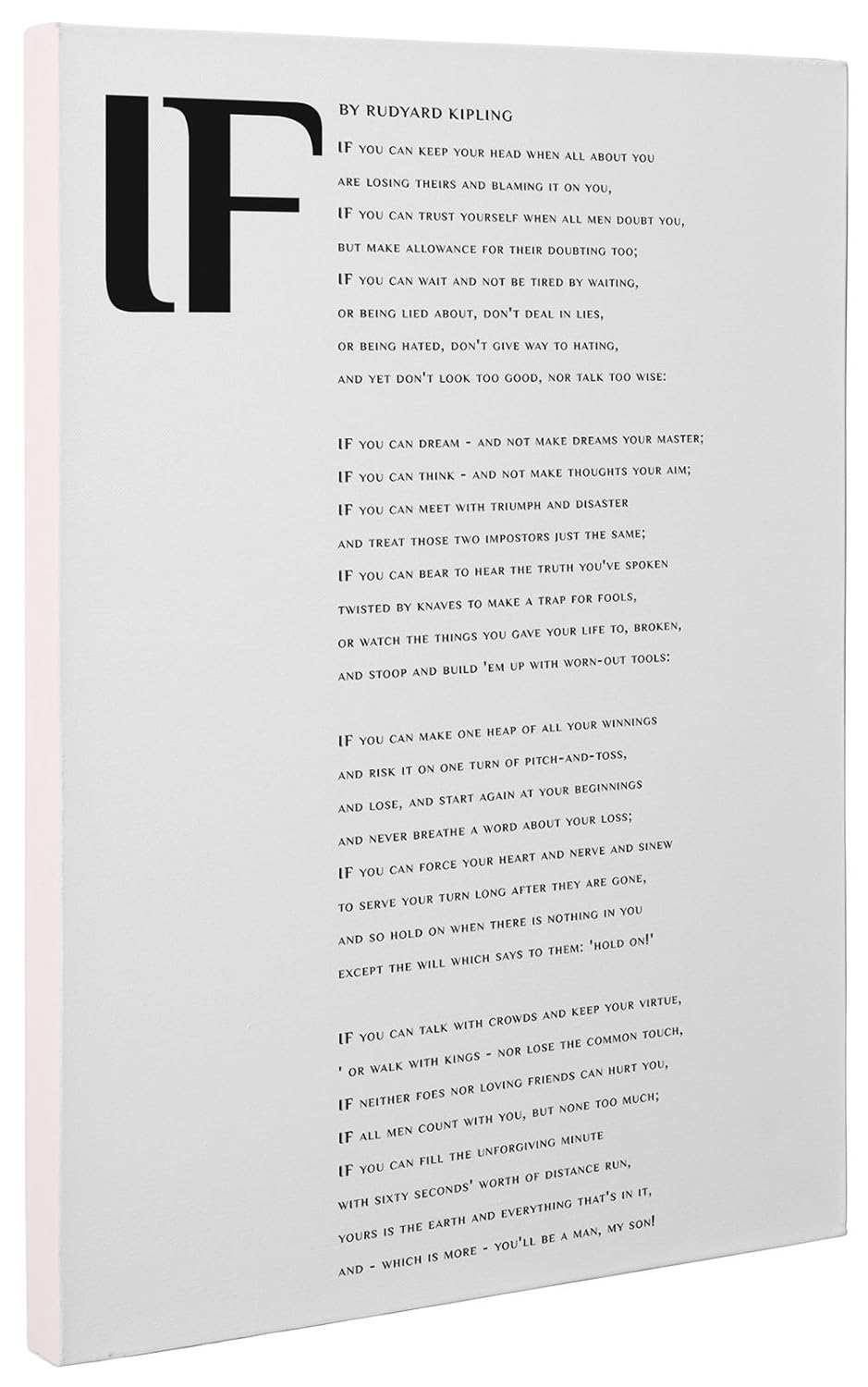 Italiano Poesia Se Di Kipling Da Stampare
