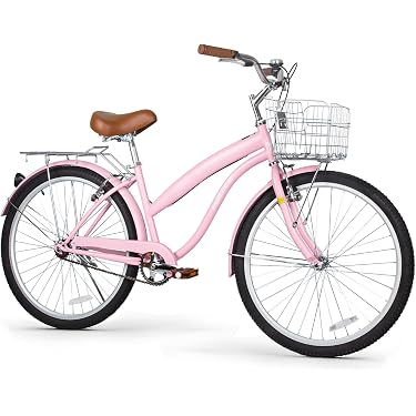 best cheap womens bicycle Amazon Sellers: Best Complete Cruiser Bikes Color:Nickel-Zebra-Sand 090723event wall balloon tires for Small Leather Backpacks For