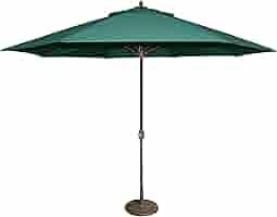 Amazon Com Tropishade 11 Umbrella With Premium Green Olefin Cover Base Not Included Garden Outdoor