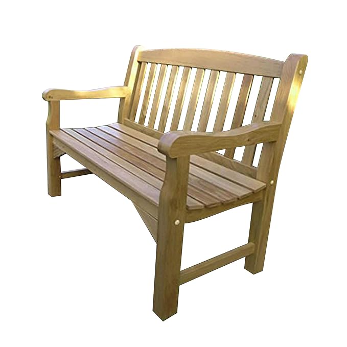 Simply Wood Solid Oak Garden Bench 4Ft (2 Seater) !!!SALE!!! Amazon