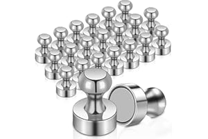 MAGXCENE 22Packs Neodymium Fridge Magnets, Strong Magnets for Whiteboard, Push Pin Magnet, Small Strong Neodymium Refrigerator Magnet for Office, Kitchen, Adults, Home