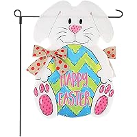 Fun-Here Easter Bunny Eggs Garden Flag Double Sided Home Garden Outdoor Decorative 12" x 18"