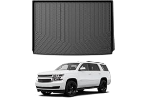 Mixsuper Custom Fit Cargo Liner for Chevrolet Suburban/GMC Yukon XL/Cadillac Escalade ESV 2015-2020, All Weather Cargo Mat Rear Trunk Liner Behind The 3rd Row Seats Black