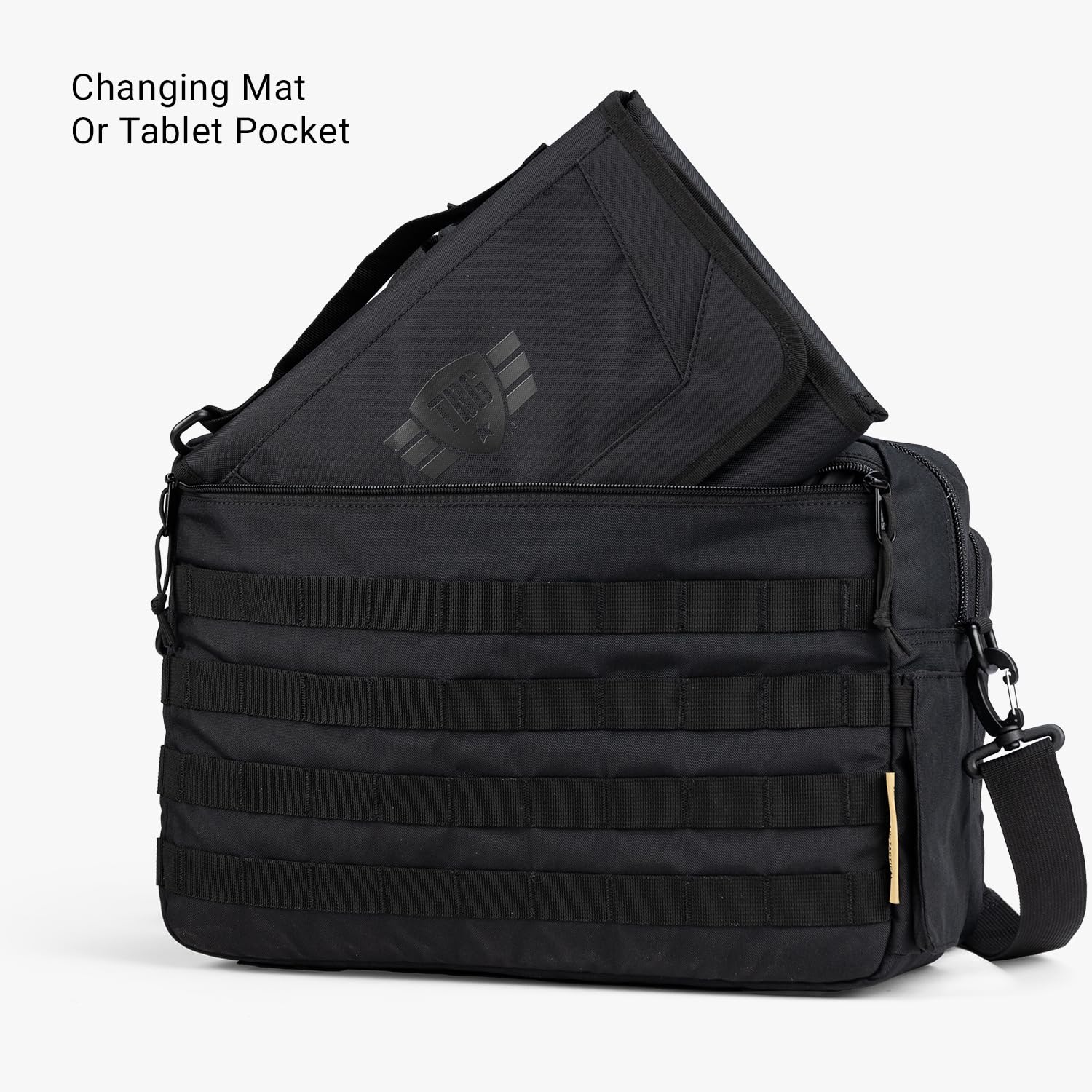 Tactical Baby Gear 4th Gen Tactical Diaper Bag for Dads w/Included Changing Mat, Stroller Straps